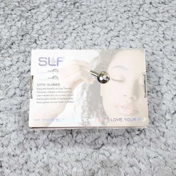 SLF Cryo Globes 2 Pack Metallic Silver New Sealed Cooling Cryotherapy Facial - Picture 1 of 3